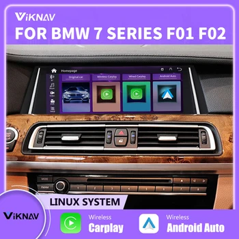 לינוקס רדיו במכונית CarPlay עבור ב. מ. וו סדרה 7 F01 F02 הרדיו האלחוטי אנדרואיד אוטומטי מולטימדיה לרכב ניווט carplay רדיו יחידת הראש
