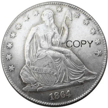 לנו 1864 חירות שבו חצי דולר מוכסף להעתיק מטבעות