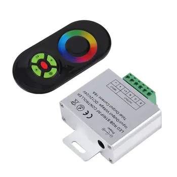 מגע חדש בקר RGB DC12V 24V אלחוטית בקר LED RF פנל מגע LED דימר RGB בקר מרחוק