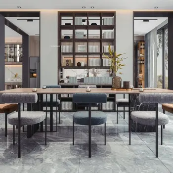 מודרני כסאות אוכל עבור מינימליסטי HouseholdKitchen ריהוט חדר האוכל הכיסא עיצוב יצירתי משענת מרפסת פנאי הכיסא