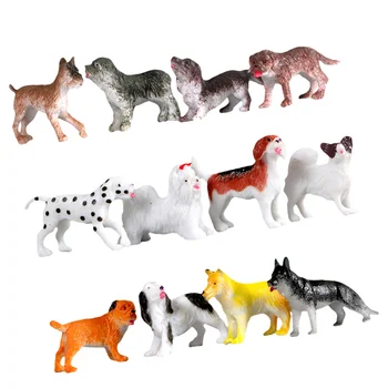 מיניאטורי הכלב מודל סימולציה יצירתי חיה קישוט צעצועים לילדים הקישוט ויניל הפעוט גור