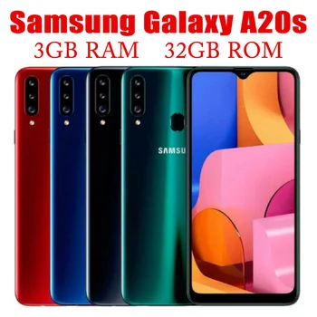 מקורי סמארטפון Samsung Galaxy A20s A207FD A207M 3GB RAM 32GB ROM אוקטה ליבה 6.5