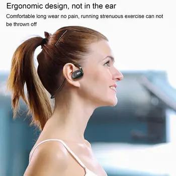 נוח ארגונומי עיצוב בתוך האוזן אוזניות בהירות משופרת Wireless אוזניות עם הפחתת רעש מיקרופון ללא-in-ear על ריצה.