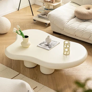 נורדי סלון ענן קפה שולחן עיצוב סדיר יצירתי שולחנות קפה קרם בסגנון Tavolino דה Salotto ריהוט הבית WZ
