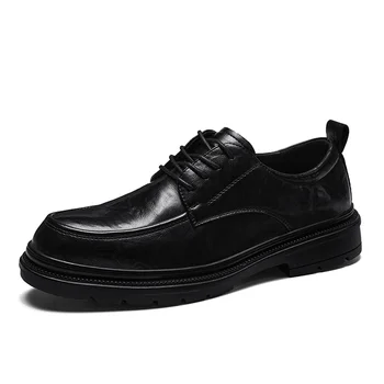 ניו גברים נעליים מזדמנים אופנה נעלי עור הליכה נוחות נעליים מזדמנים 2023 נעלי עור גברים