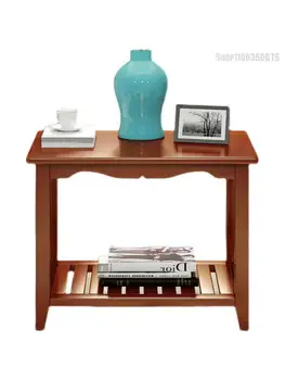 ספה שולחן צד מעץ מלא פינת ישיבה פינת ארון קטן שולחן שולחן קפה פשוטה טלפון שולחן שולחן מרובע אמריקאי