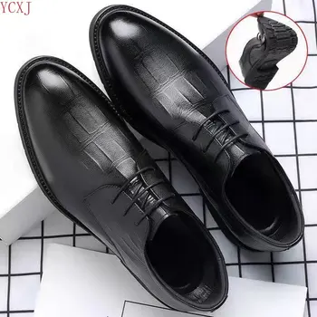 עסקי גברים נעלי עור חדש עור אמיתי הבריטי של גברים מזדמנים נעלי גרסה קוריאנית נוער נעלי חתונה נעלי אלגנט גברים