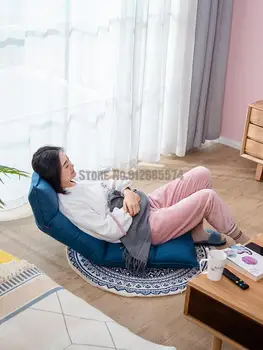 עצלנים ספת טאטאמי מושב מתקפל קטן אחד וספת מיטה בסגנון יפני מרפסת חדר השינה חלונות חזרה לכיסא