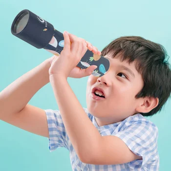 צעצועים קליידוסקופ מצחיק ילדים מדעית קריקטורה Kaleidoscopes נייר קטן ילד