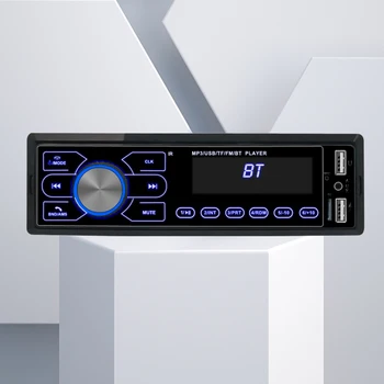 רדיו דיגיטלי TF יציאת USB מסך מגע סטריאו לרכב רדיו AUX קלט Bluetooth תואם-דיבורית שיחה תצוגת LCD עם תאורת LED אחורית