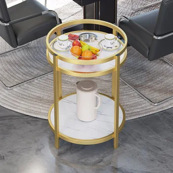 שולחן צד קטן, חדר שינה שולחן עגול איטלקי אותנטי, שולחן צד בעיצוב ספרים Mesas דה Centro פארא סאלה שולחנות קפה Decoretion