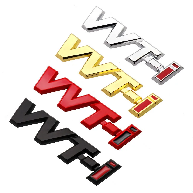 3D מתכת VVT-i הלוגו בצד הפגוש סמל אחורי תא המטען תג מדבקות רכב עבור טויוטה VVT קאמרי יאריס קורולה RAV4 Auris אביזרים - 1