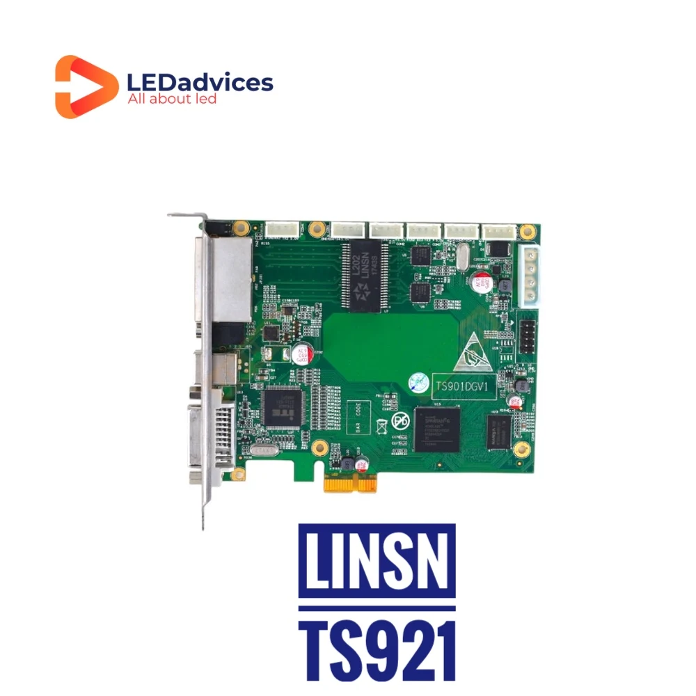 Linsn TS921 LED מסך תצוגה בקר שליחת כרטיס מלא צבע חיצוני מקורה קבוע, השכרת פנל LED 4K 1920*3840 פיקסלים - 1