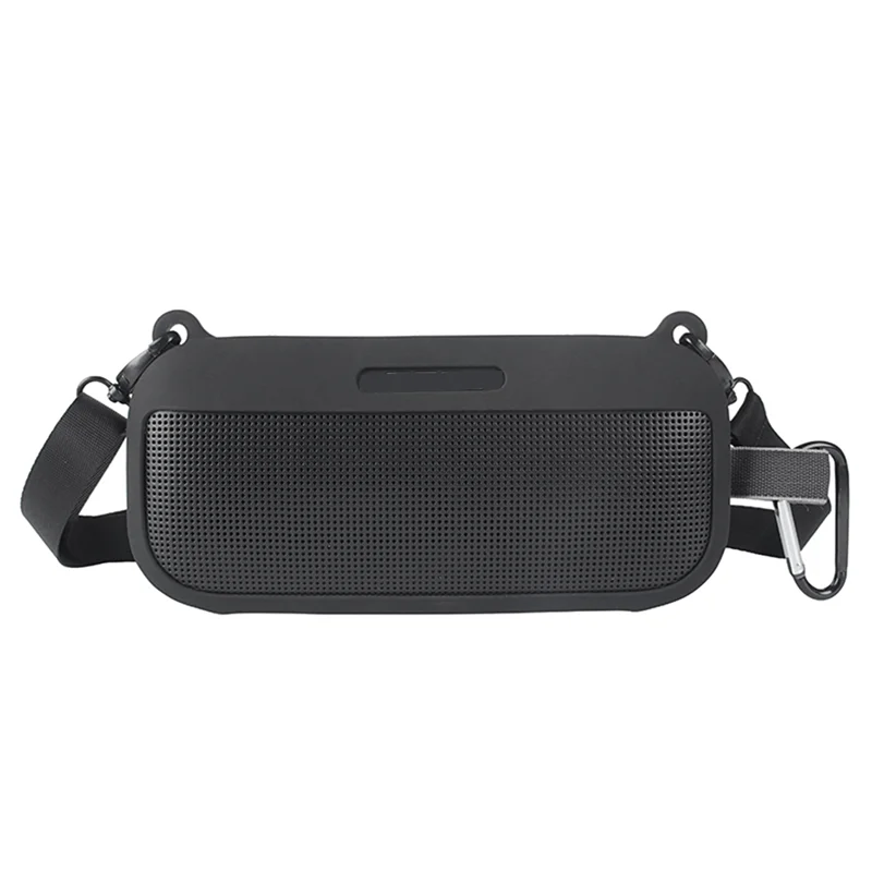 סיליקון רך Case כיסוי עבור SoundLink להגמיש Bluetooth רמקול נייד עם רצועה לכתף ו Carabiner,שחור - 1