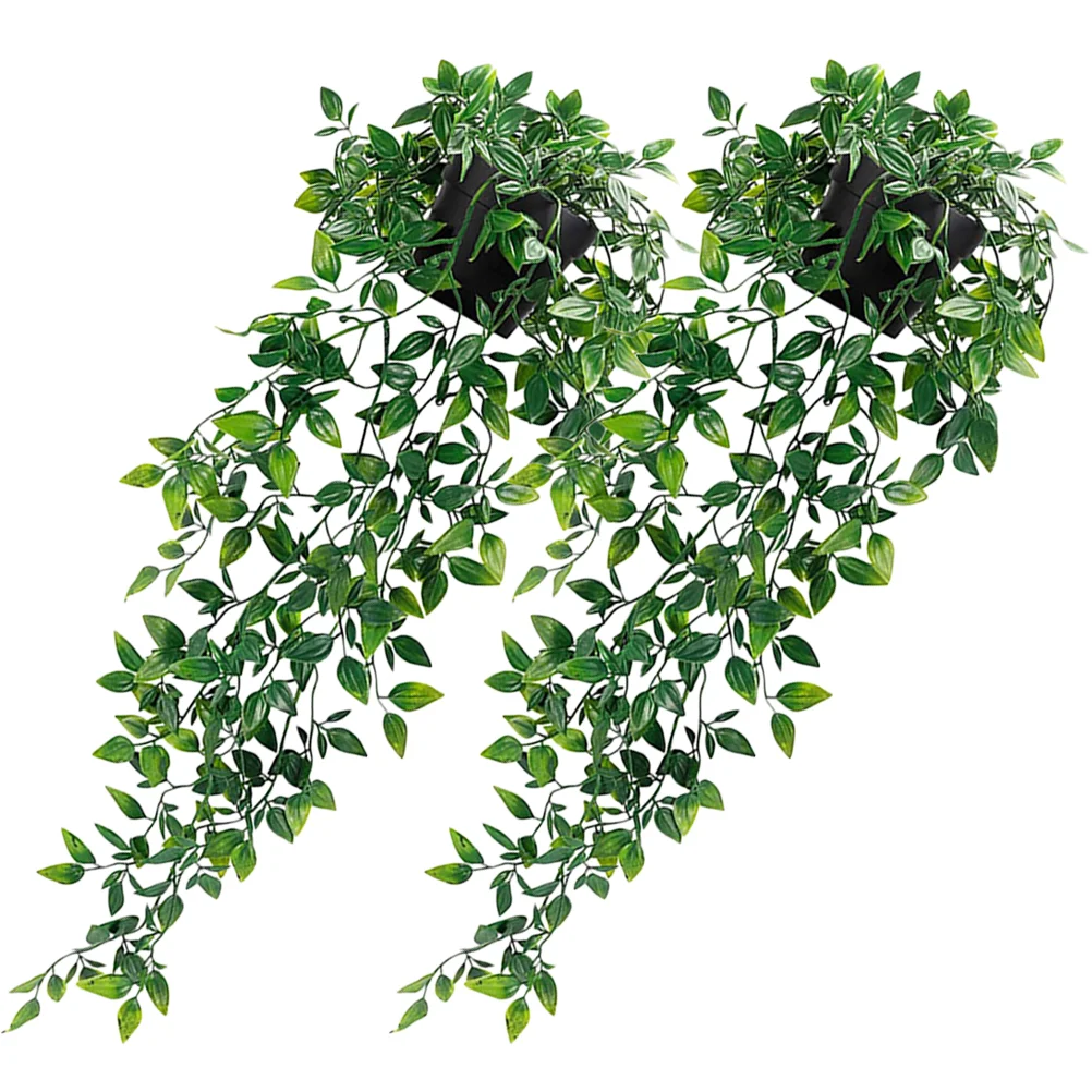 סימולציה מנדלה מזויף צמחים הביתה התקרה תלוי עציצי גן Decors חיקוי מלאכותי סירים - 1