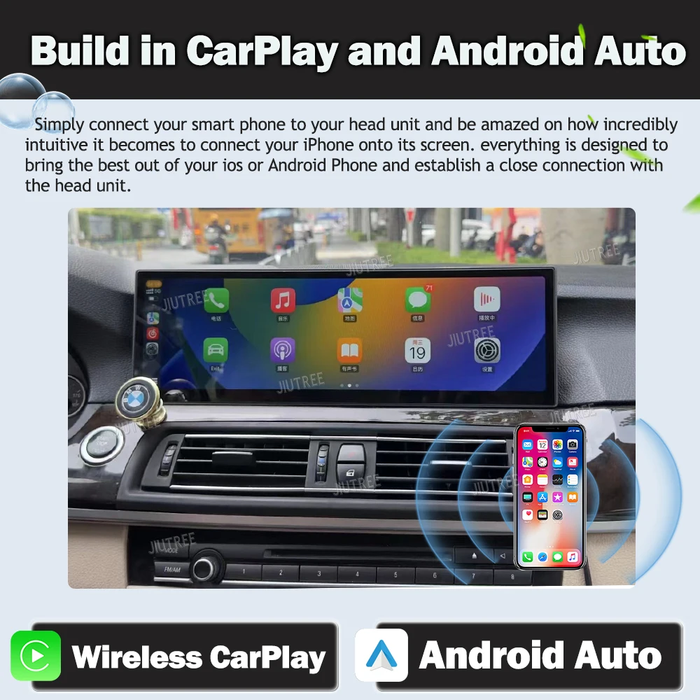 14.9 אינץ Android13 עבור ב. מ. וו סדרה 5 F10 F18 GT E60 סדרה 3 F30 7 סדרת F01 2003-2019 רדיו במכונית Carplay נאבי נגן מולטימדיה - 2
