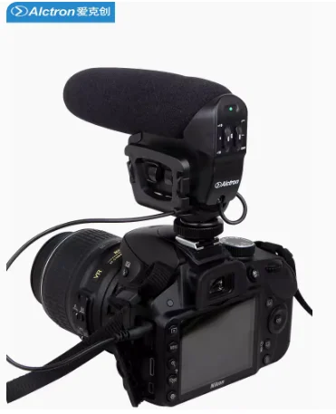 Alctron VM-6 מצלמה SLR DV מיקרופון שוטגאן חיצוני מיקרופון קונדנסר מיקרופון עבור הראיון. - 2