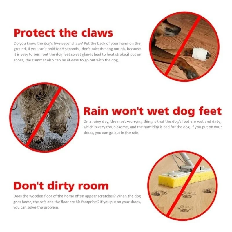 מכירה חמה 4pcs/סט עמיד למים ללטף כלב הנעליים צ ' יוואווה אנטי להחליק מגפי גשם נעלי קטן חתולים כלבים כלבלב מחמד המגפיים - 2