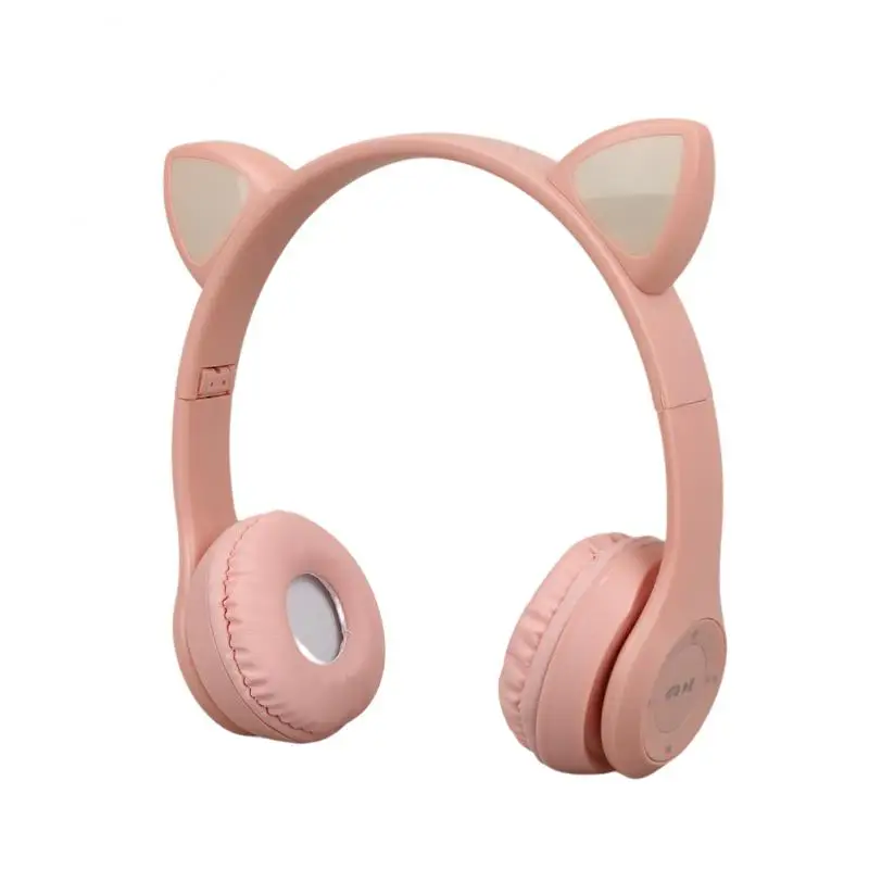 1/2PCS אוזניות אלחוטיות חתול האוזן Gaming Headset זוהר אור קסדות חמוד ספורט מוסיקה אוזניות עבור ילדים ילדה - 3