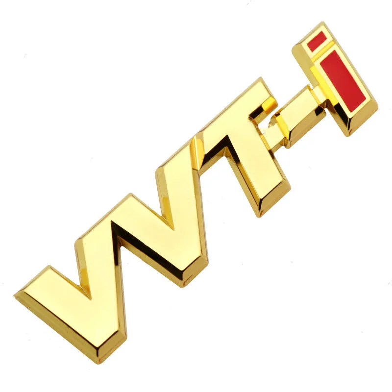 3D מתכת VVT-i הלוגו בצד הפגוש סמל אחורי תא המטען תג מדבקות רכב עבור טויוטה VVT קאמרי יאריס קורולה RAV4 Auris אביזרים - 3