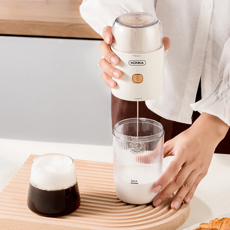 KONKA אלקטרוניים חדשים חלב לקפוצ ' ינטור להכנת לאטה חשמלי בר חרוטי קפה מיקסר קפה, טחינת הבית במטבח - 3