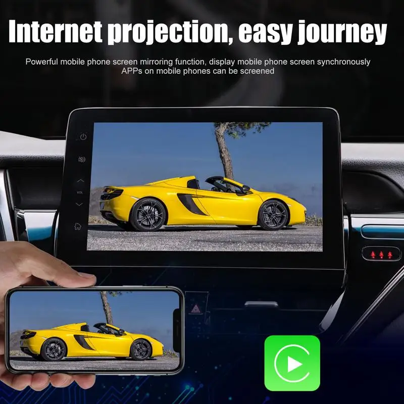 אלחוטית מכונית לשחק אוטומטי מתאם פלאג ForApple אוטומטי תמיכה ב-USB שיפוץ נגן מולטימדיה השן הכחולה Mirrorlink נטפליקס - 3