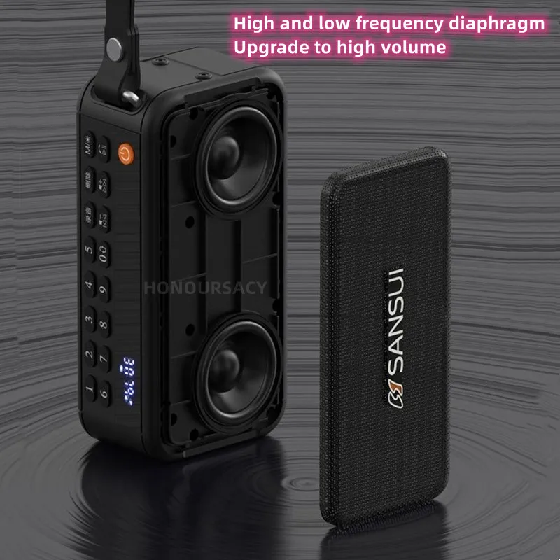 חדש Sansui F30 רטרו רדיו אלחוטי Bluetooth רמקול להכניס כרטיס Mini Plug ב-Walkman נגן מוסיקה נייד סטריאו, סאבוופר - 3