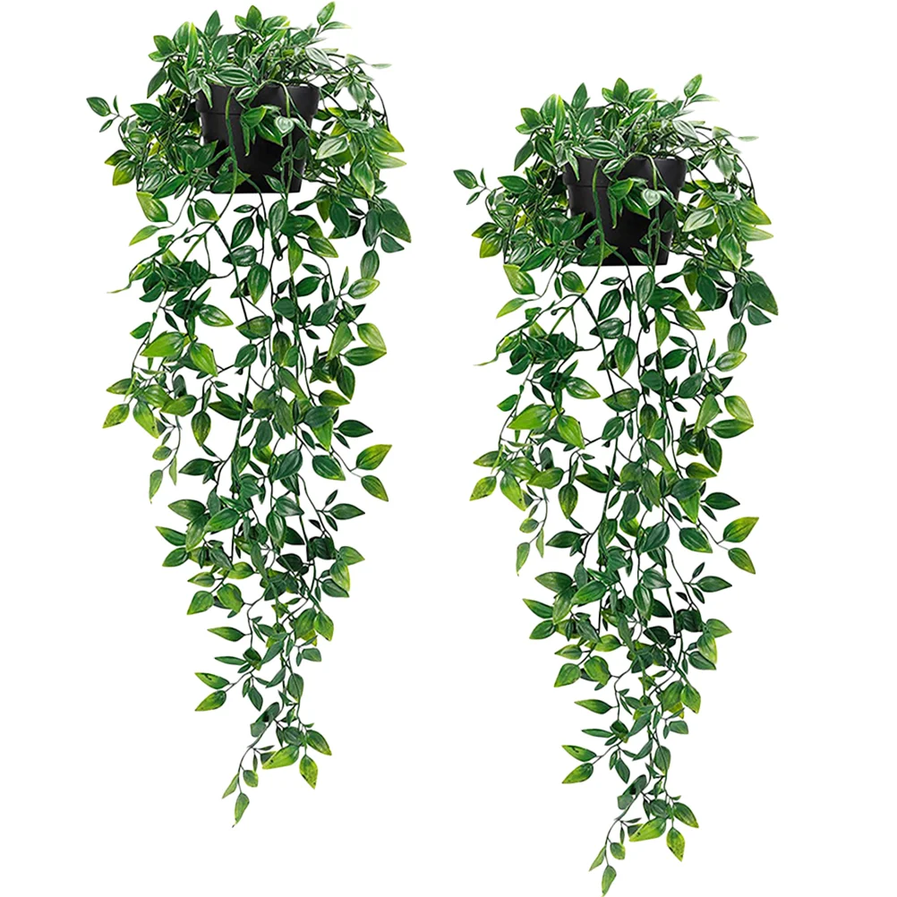 סימולציה מנדלה מזויף צמחים הביתה התקרה תלוי עציצי גן Decors חיקוי מלאכותי סירים - 3