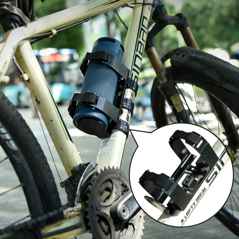 רכיבה על אופניים רמקול קבוע הרצועה על Flip3/4/5,רמקול הר עם אנטי להחליק משטח הרמקול לעמוד קול תיבת רצועת הר - 3