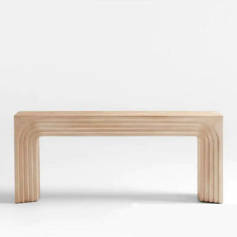72 אינץ נורדי עץ אורן מסוף שולחן קונסולה שולחן במסדרון - 4