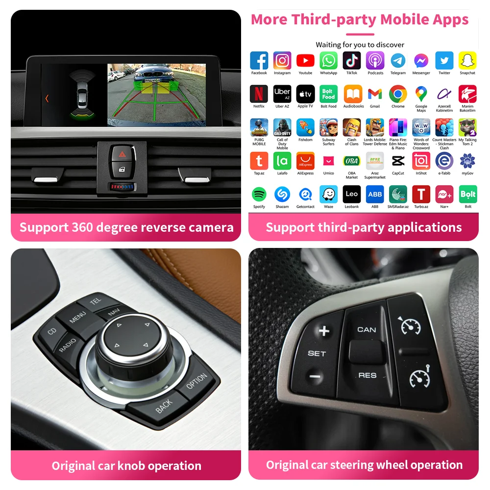 JUSTNAVI עבור בנטלי קונטיננטל GT טיסה לדרבן Mulsanne אלחוטית Apple CarPlay אנדרואיד אוטומטי מודול שדרוג המכונית אל תיבת רדיו. - 4