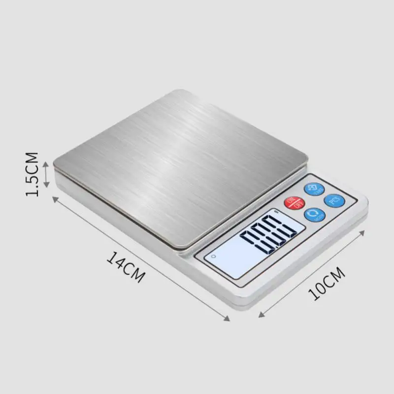 דיגיטלי המטבח בקנה מידה 600g~3kg/0.1 0.01 g g תכשיטים קטנים Scale מזון מאזניים דיגיטליים משקל דיגיטלי גרם מידה עם LCD/ טרה - 4