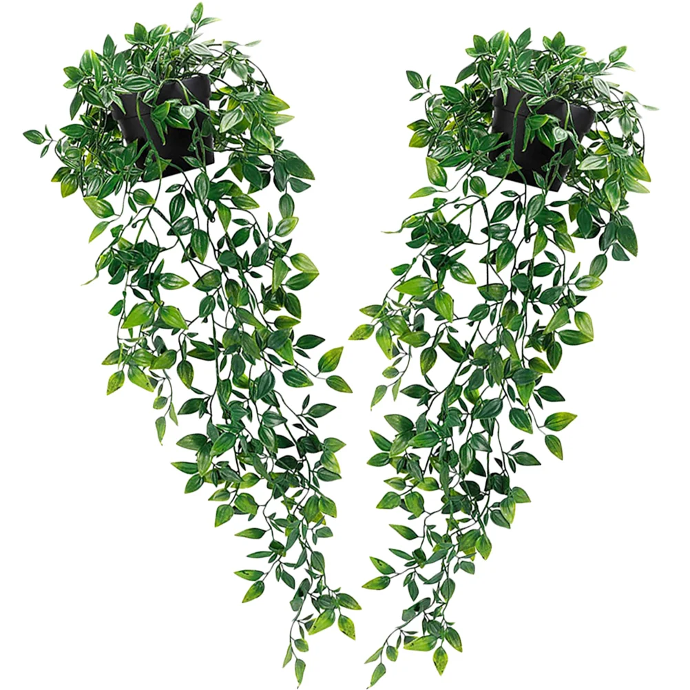 סימולציה מנדלה מזויף צמחים הביתה התקרה תלוי עציצי גן Decors חיקוי מלאכותי סירים - 4