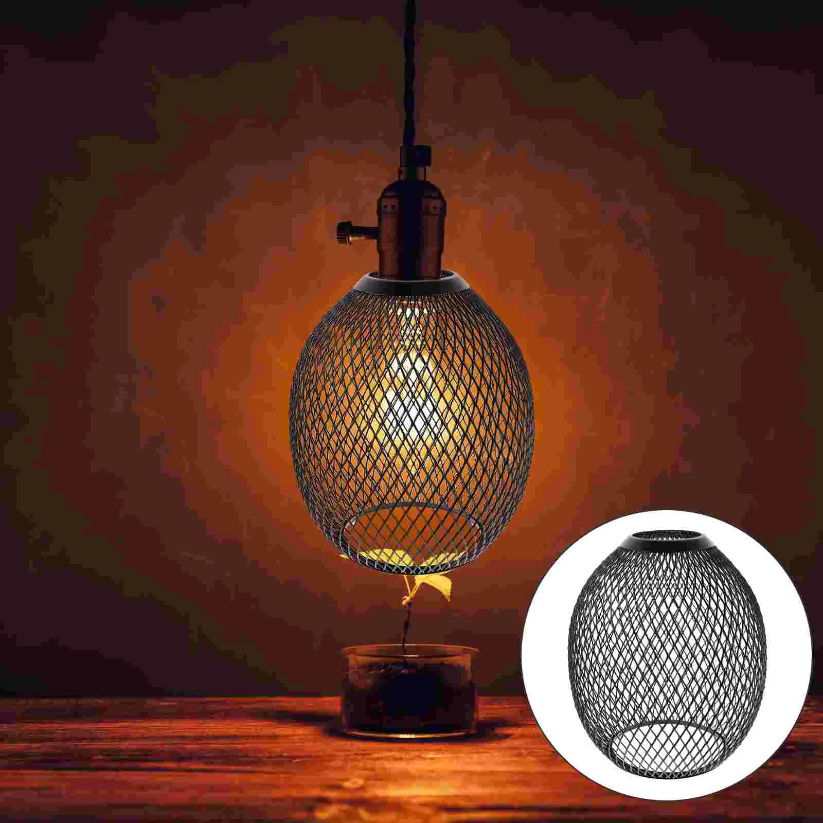 אורות תליון מנורה גוונים תחליף דקורטיבי מתכת נברשת ברזל לכסות - 5