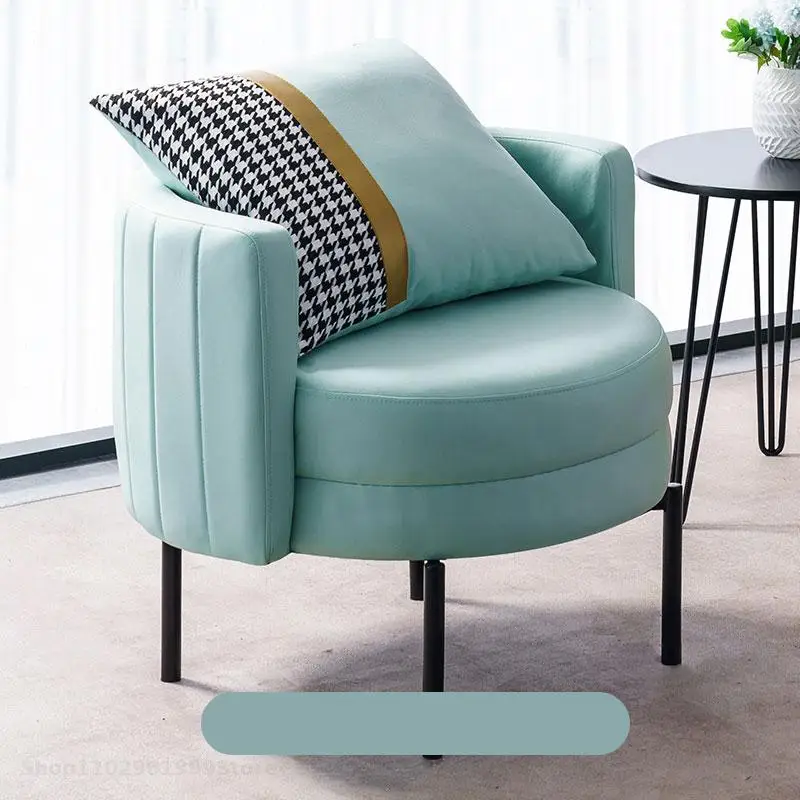 נורדי יחיד בסלון ספות כורסאות קטיפה מרגיע עיצוב הכלכלי יופי אלגנטי הקבלה Sillon בודדים רהיטים - 5